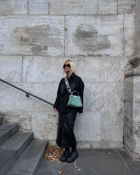 Fendi Peekaboo Outfit, Fendi Outfit, Fendi Peekaboo Mini, Josefine H J, Fendi Peekaboo, Autumn 2023, Winter Outfit Inspiration, Leather Backpack, Autumn Fashion