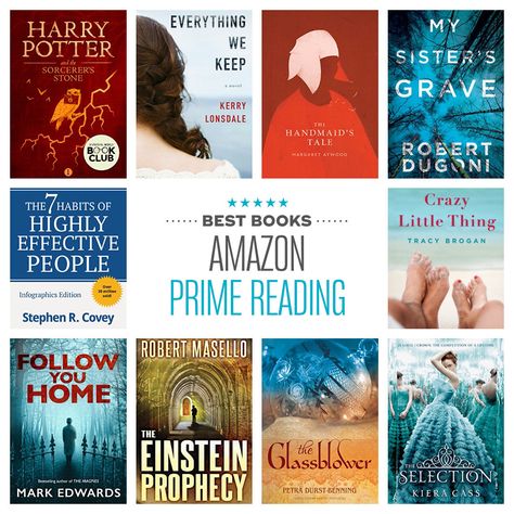 Harry Potter tops the list of most popular Kindle books available via Prime Reading - a service that gives Amazon Prime users unlimited access to a rotating list of 1,000 books, audiobooks, and magazines Amazon Prime Books To Read, Prime Reading Books, Free Kindle Books Worth Reading, Reading Kindle, The Handmaid's Tale Book, Kindle Unlimited Books, Best Kindle, Amazon Kindle Books, Amazon Book