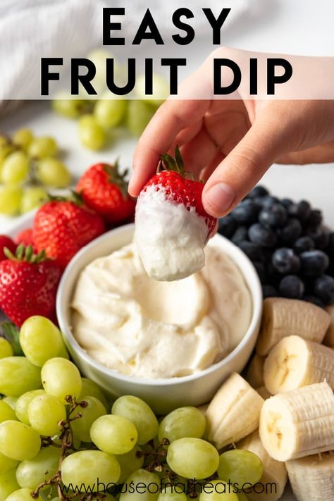 Easy Fruit Dip Dairy Free Fruit Dip Recipes, Non Dairy Fruit Dip, 2 Ingredient Fruit Dip, Easy Fruit Dip 2 Ingredients, Sweet Condensed Milk Fruit Dip, Dessert Individual, Graduation Bbq, Easy Fruit Dip, Fruit Dips