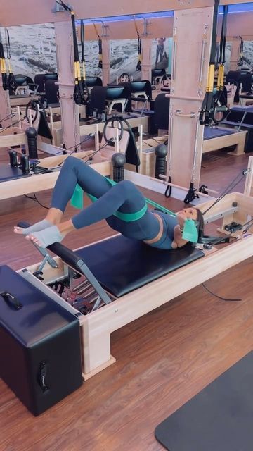 Glute Exercise, Reformer Exercises, Club Pilates, Pilates Reformer Exercises, Pilates Instructor, Slow Burn, Pilates Reformer, Band Workout, Glutes Workout