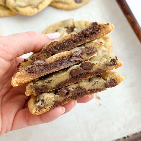 Cinnamon Chocolate Chip Cookies Chocolate Chip Cookies With Cinnamon, Churro Chocolate Chip Cookies, Cinnamon Chocolate Chip Cookies, Lemon Blueberry Cookies, Chocolate Chip Marshmallow Cookies, Coconut Chocolate Chip Cookies, Blueberry Cookies, Carrot Cake Cookies, Cinnamon Cookies