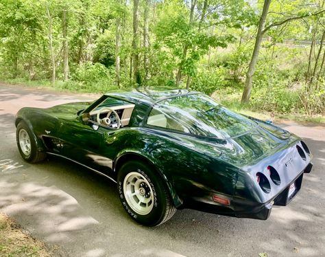 RARE !!!! 1 Of 2,426 Documented In Corvette Dark Green Produced Green Corvette, Cool Car Pictures, Classy Cars, Stingray, Chevrolet Corvette, Hunter Green, Muscle Cars, Forest Green, Cool Cars