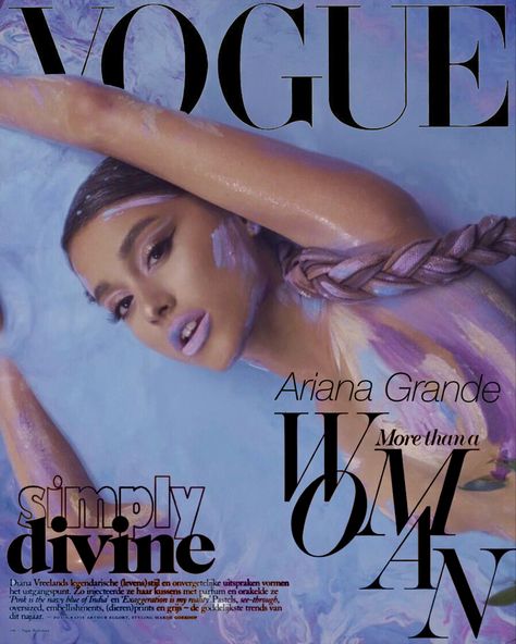 Ariana Grande Vogue, Ariana Grande Cover, Ariana Grande Poster, Magazine Cover Ideas, Magazine Wall, Vogue Photoshoot, Collage Mural, Vogue Magazine Covers, Ariana Grande Fans