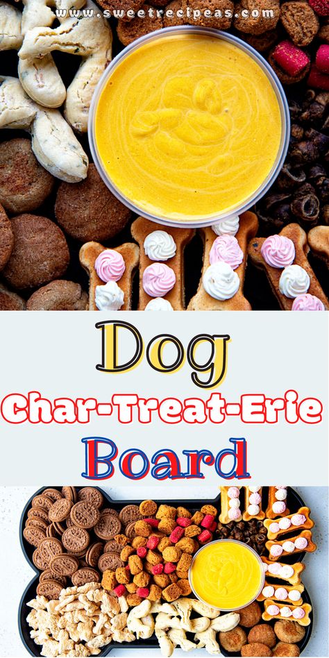 Charcuterie Board Ideas For Dogs, Dog Treat Food Truck, Dog Themed Charcuterie Board, Dog Charcuterie Board, Fruits For Dogs, Freeze Dried Dog Treats, Pumpkin Dip, Treat Bar, Dog Biscuit Recipes