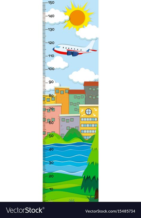 Height Measurement Chart, Height Measurement, Height Chart, Measurement Chart, City Buildings, Background Illustration, Quiet Book, Business Names, Png Images