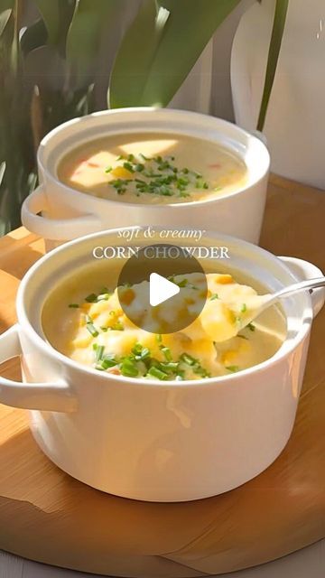 Mediterranean Diet Plan🇺🇲 on Instagram: "🫒🥘This soft & creamy CORN CHOWDER is a cozy hug in a bowl that we all need this season. It will make you feel so comforted and relaxed; you are going to want to eat this all the time.🍋

🙏 Thank you:healthyandfabulous

🔥 Type "Yes" If you Want to Get More FREE Recipes from Me

👉 Follow my page @mediterraneandiet.weightloss to get Mediterranean diet recipes and tips for weight loss and a healthy lifestyle.

😍Ingredients 
2 tbsp extra virgin olive oil
1/2 onion, diced
3 cloves garlic, minced
3-4 small carrots, diced
3 medium-sized potatoes, diced
3 medium-sized potatoes, grated
3 cups broth
1 & 1/2 can sweet corn
3 cups whole milk
1 & 1/2 tsp cornstarch
Salt & black pepper to taste
Chives, to garnish

😍Instructions:
1. Sauté olive oil, onion, Creamy Corn Chowder, Canning Sweet Corn, Mediterranean Diet Plan, Soup For The Soul, Creamy Corn, Corn Soup, Corn Chowder, Follow My Page, Mediterranean Diet Recipes