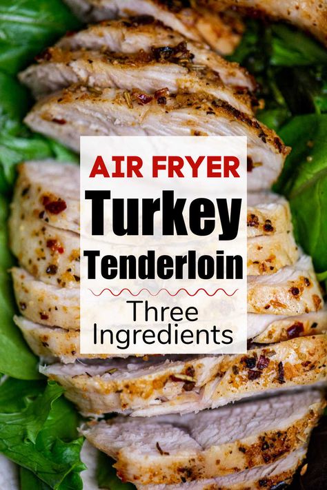 Turkey Tenderloin Recipes Air Fryer, Air Fryer Turkey Tenderloin, Turkey Tenderloins, Turkey Side Dishes, Turkey Tenderloin Recipes, Air Fryer Turkey, Butterball Turkey, Turkey Cutlets, Turkey Tenderloin