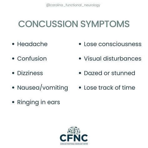 It is important to get evaluated ASAP if you think you have a concussion! First, you need to rule out anything emergent, especially if there was a traumatic event. After anything emergent has been ruled out, it is important to begin neurological rehabilitation as soon as you can to prevent symptoms from lingering. Neurological rehabilitation with focus on reducing inflammation from the injury will help to prevent post-concussion syndrome and reduce the severity and length someone will expe... Concussion Symptoms, Concussions Recovery, Symptoms Of Concussion, Post Concussion Syndrome, Reducing Inflammation, Neurology, Migraine, Reduce Inflammation, Writing Inspiration