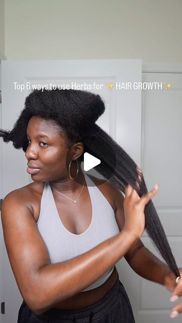 Hair Growth Routine, 4c Hair Growth, Hair Growth Regimen, Herbs For Hair Growth, Herbal Hair Growth, Natural Hair Growth Remedies, Black Hair Growth, Herbs For Hair, Natural Hair Growth Tips