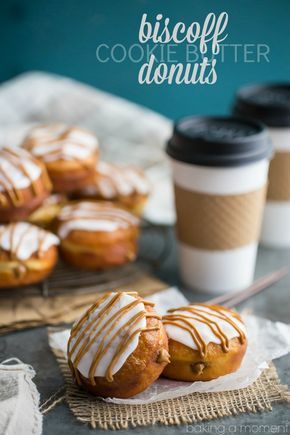 Donuts Filled, Brioche Donuts, Biscoff Recipes, Donut Filling, Donut Flavors, Homemade Donuts Recipe, Biscoff Cookie Butter, Donut Recipe, Filled Donuts