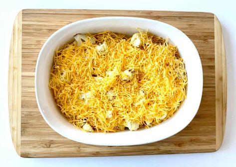 Keto Cauliflower Cheeseburger Casserole - Easy Low Carb Recipe Keto Cauliflower Casserole, Bacon Cheeseburger Casserole, Make Bacon, Creamed Beef, Mustard Powder, Sugar Free Ketchup, How To Make Bacon, Cheeseburger Casserole, Low Carb Casseroles