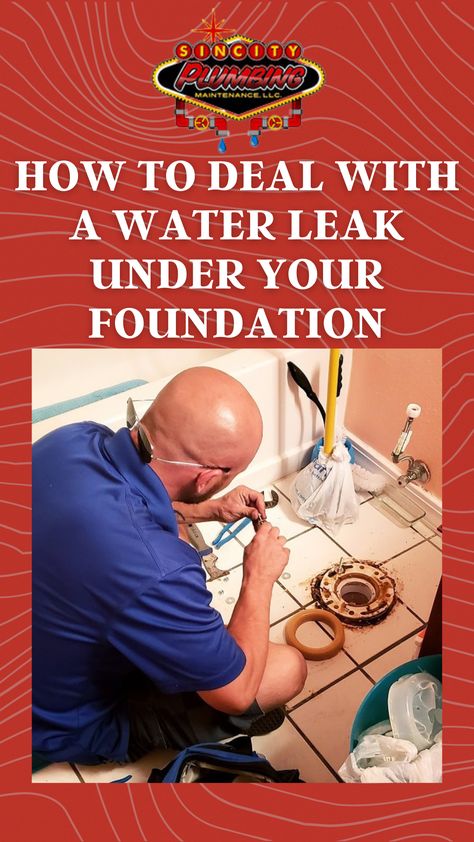 "If you have a home without a crawlspace, it is possible to find water leaks under your foundation at one point or another. They appear in the strangest places and can be difficult to locate. There are several ways to tackle this problem." read more at sincityplumbing.com Strange Places, The Foundation, Painting Tips, The Source, Decorating Tips, Foundation, Home Improvement, Repair, Water