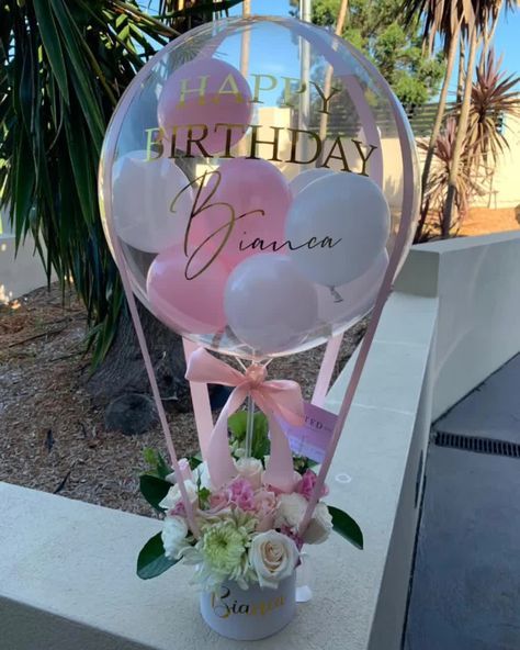 graduation party Balloon Gifts Surprise Boxes &amp; Decor for all occassions – Balloonit Hawaiian Balloons And Flowers, Balloon Bouquet Delivery, Balloon Gifts, Deco Ballon, Happy 25th Birthday, Idee Babyshower, Adult Party Themes, Bouquet Delivery, Balloon Box