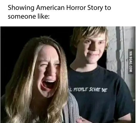 Ahs Funny, American Horror Story Memes, American Horror Story Funny, Tate Ahs, Evan Peters American Horror Story, Ahs Cast, Tate And Violet, American Horror Story 3, Tate Langdon