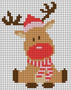 Christmas Beads Patterns, Xmas Cross Stitch Patterns Free, Perleplader Ideas Jul, Intarsia Knitting Patterns, Cross Stitch Christmas Patterns, Christmas Perler Bead Patterns, Perleplader Ideas, Pixel Art Noel, Christmas Pixel Art