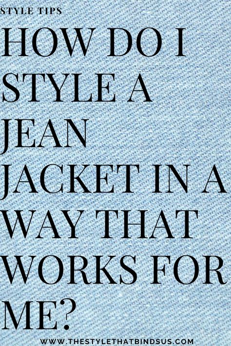 HOW DO I STYLE A JEAN JACKET IN A WAY THAT WORKS FOR ME? Awesome question, and we have been asked this several times recently! To answer, we have put together a VIDEO TUTORIAL to show you different ways to wear denim style jackets, and have even included a shoppable lookbook of our faves to make it as easy as possible for you start wearing this look asap! How many different ways can you wear a denim jacket? You'll have to watch our YouTube video to find out! How To Wear A Jean Jacket, Outfit Ideas Denim Jacket, Style A Jean Jacket, Jean Jacket Outfits Fall, Oversized Denim Jacket Outfit, Style A Denim Jacket, Denim Vest Outfit, Long Sleeve Jean Jacket, Jean Jacket Styles