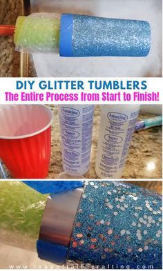 Make Tumbler Cups, Epoxy Cups Diy, How To Epoxy Tumbler Diy, How To Make Tumblers With Epoxy, Making Tumblers For Beginners, Diy Tumbler Cups Tutorials, Glitter Tumbler Diy, Epoxy Resin Cups, Diy Tumbler Cups