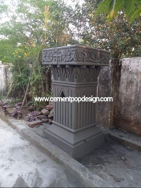 Tulsi design cement for home Tulsi Pot Design Modern, Tulsi Pot Design, Tulsi Pot, Math Design, Design Tiles, Pot Design, Pot Designs, Design Home, Cement