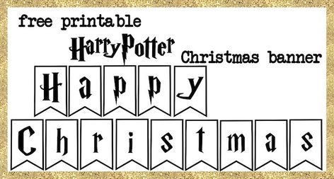 Harry Potter Happy, Happy Christmas Banner, Harry Potter Christmas Party, Free Christmas Tags, Free Christmas Tags Printable, Harry Potter Christmas Ornaments, Harry Potter Christmas Decorations, Harry Potter Printables Free, Harry Potter Free