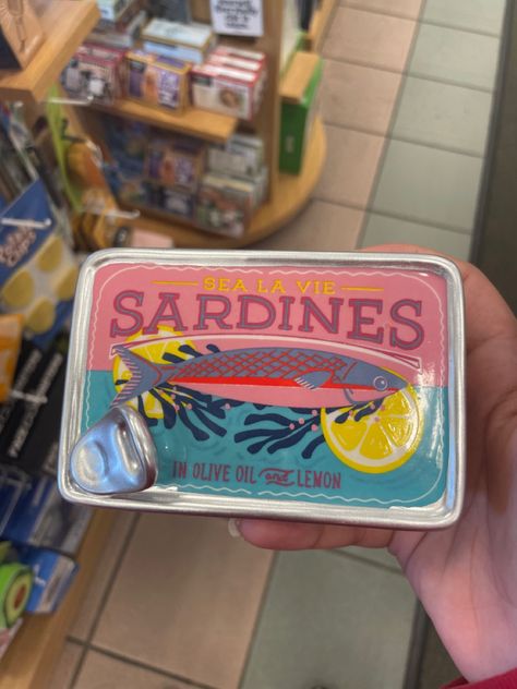 Sardines In A Can, Clay Sardine Tin, Sardine Tin Art, Ceramic Sardines, Tin Fish, Sardine Can, Sardine Tin, Cement Projects, Tinned Fish