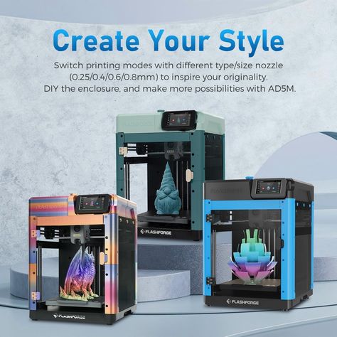 🚀 Unleash your creativity with the FLASHFORGE Adventurer 5M 3D Printer! 🌟 Experience lightning-fast printing speeds of 600mm/s, effortless auto leveling, and the convenience of a quick-release nozzle. Perfectly designed for your imaginative projects with a spacious build volume of 8.7 x 8.7 x 8.7 inches! 🎨✨ Grab yours now for just £299.00 and transform your ideas into reality! 💡🔧 #3DPrinting #Innovation #TechLovers #MakerMovement #DIYProjects #CreativeDesign #Flashforge #3DPrinter #PrintYourW... Paranormal Equipment, Quick Release, 3d Printer, Creative Design, 3d Printing, Create Yourself, Printer, Diy Projects, The Originals