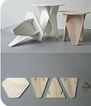 Centerpieces For Baby Shower, Baby Shower Table Cloths, Cnc Furniture Plans, Cnc Furniture, Flat Pack Furniture, Desain Furnitur Modern, Wooden Stool, Hemma Diy, Baby Shower Table