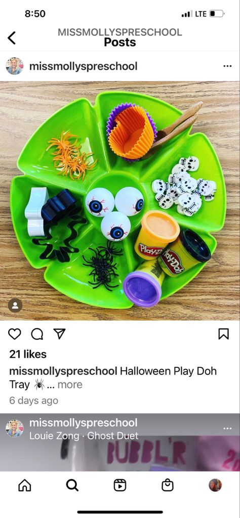 Pumpkin Playdough Tray, Playdough Station, Pumpkin Activities, Playdough Activities, Toddler Life, Play Dough, Play Doh, Halloween Crafts, Dough