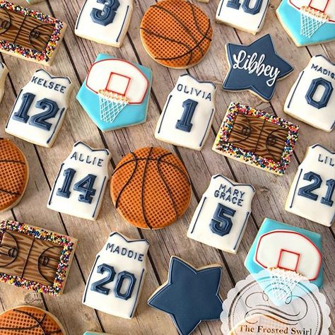 Sandra Segers (@thefrostedswirlbakeshop) • Instagram photos and videos Sugar Cookie Ideas, Basketball Cookies, Make Your Own Stencils, Cookie Craft, Treat Toppers, 3d Cookie, Themed Cookies, Easy Sugar Cookies, Sugar Cookie Designs