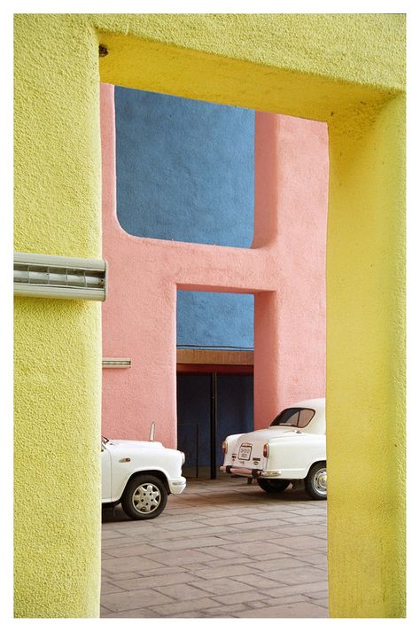 high court, chandigarh, 1955 • le corbusier, 1955 • matthias van rossen Pierre Jeanneret, Color Inspo, Mellow Yellow, Chandigarh, Color Textures, Color Street, Design Branding, Colour Palette, Color Palettes