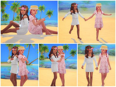 The Sims Resource - Best Friends Forever Pose Pack Sims 4 Poses, Twins Posing, Sims 4 Couple Poses, Sims Poses, Toddler Poses, Ts4 Poses, Alpha Cc, Die Sims 4, Sims 4 Family