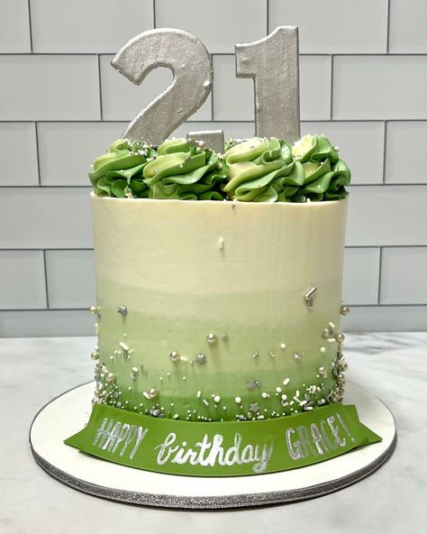 Neon Green Birthday Cake, Green Birthday Cakes For Men, Green Birthday Cakes, Green Cake, Santa Clarita, 21st Birthday Cake, Birthday Cakes For Men, Cakes For Men, Colorful Cakes