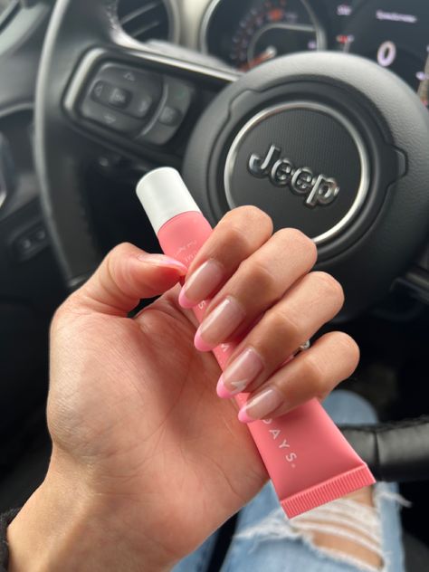 #jeep #jeepgirl #jeepgirlie #nails #nailinspo #pinkfrenchtip #summerfridays Jeep Canada Pink Nail Inspo, Nail Pictures, White Acrylic Nails, Pink Nail, White Acrylic, Pink Nails, Nail Inspo, Acrylic Nails, Jeep