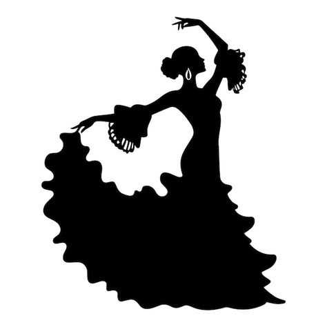 Vector ilustración vectorial de la silue... | Premium Vector #Freepik #vector #diversion #espana #piso #hermoso Spanish Dancer Drawing, Dancer Drawing, Dancing Figures, Spanish Dancer, Spanish Woman, Spanish Art, Flamenco Dancers, Sweet Quotes, Latin Dance