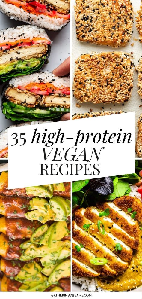 Protein Vegan Recipes, High Protein Vegan Recipes, Plant Based Diet Recipes, Resep Diet, High Protein Vegan, Egg Muffins, Vegan Meal Prep, Diet Vegetarian, Vegan Dinner Recipes