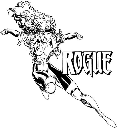 Marvel Rogue Coloring Pages Men Coloring Pages, Drawing Coloring Pages, Marvel Rogue, Superhero Coloring Pages, Drawing Superheroes, Marvel Coloring, Superhero Coloring, Adult Coloring Designs, Comic Book Artwork