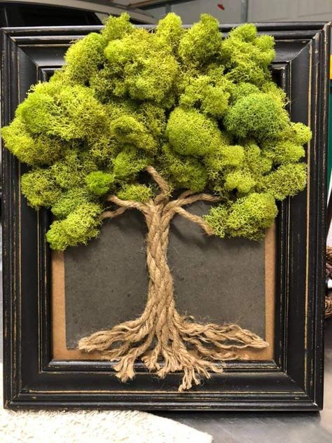 Flori Din Lut, Gubahan Bunga, Moss Decor, Shelves Diy, Moss Wall Art, Deco Nature, Moss Art, Diy Home Decor Easy, Deco Floral