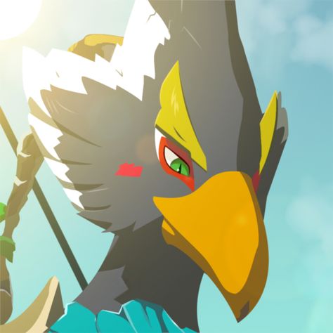 Revali - Breath of the Wild Zelda Hyrule Warriors, Botw Zelda, Hyrule Warriors, Zelda Art, Legend Of Zelda Breath, Zelda Breath, Twilight Princess, Character Wallpaper, Pretty Birds