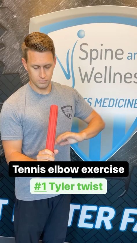 the.ortho.ot_njsw on Instagram: 💢Tennis elbow exercise💢 . . Here are some of my go to exercises for treating painful tennis elbow 🙌 . . 1️⃣ Tyler twist (5 second… Tennis Elbow Exercises, Elbow Exercises, Forearm Workout, Tennis Elbow, Occupational Therapy, Medicine, Tennis, Twist, Bar