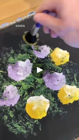 157K views · 3.8K reactions | "Smoosh" flower painting technique! 🎨🌸#easypainting #diy #tipsandtricks #springflowers #painting #tutorials | Emily Seilhamer Art | Emily Seilhamer Art · Original audio Acrylic Flower Painting, Easy Diy Paint, Painting Flowers Tutorial, Easy Flower Painting, Learn Watercolor Painting, Diy Rock Art, Acrylic Art Projects, Acrylic Painting Lessons, Acrylic Painting For Beginners