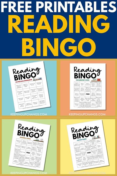 Reading Bingo Challenge, Reading Bingo, Bingo Challenge, Summer School Activities, Reading Genres, Fitness Tracker Printable, Bingo Sheets, Elementary Library, Challenge Games