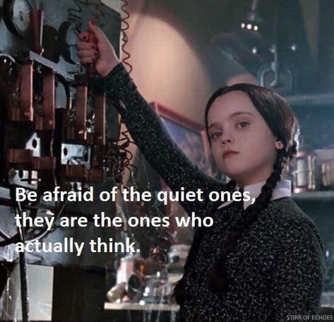 Addams Family Quotes, Wednesday Addams Quotes, Funny Wednesday, Addams Familie, Wednesday Quotes, The Quiet Ones, Humor Grafico, Addams Family, Wednesday Addams