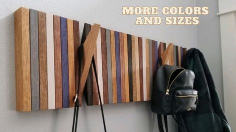 Tiny Entryway, Entryway Organizer Wall, Shelf Hooks, Modern Coat Rack, Hanging Coat Rack, Mud Rooms, Wall Hanging Storage, Modern Wall Hanging, Entryway Wall