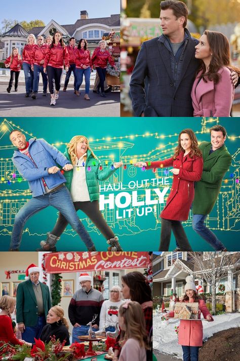 "Haul Out the Holly: Lit Up" is Hallmark Countdown to Christmas 2023 movie starring Lacey Chabert, Wes Brown, Stephen Tobolowsky, Ellen Travolta, Melissa Peterman, Seth Morris, and Jennifer Aspen. Haul Out The Holly, Haul Out The Holly Hallmark, Christmas Movie Countdown, Movie Countdown, Melissa Peterman, Wes Brown, Kids Christmas Movies, Christmas Movies List, Best Christmas Movies