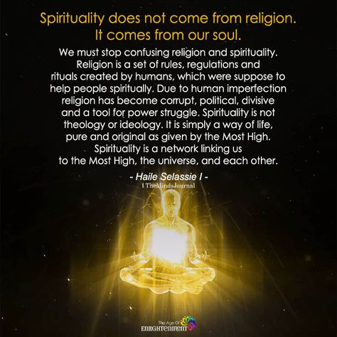 Spirituality Does Not Come From Religion - https://themindsjournal.com/spirituality-does-not-come-from-religion/ Religion Vs Spirituality, Awakening Quotes, Become Wealthy, Lost My Job, Robert Kiyosaki, Spiritual Enlightenment, Spiritual Wisdom, Tony Robbins, Life Changing