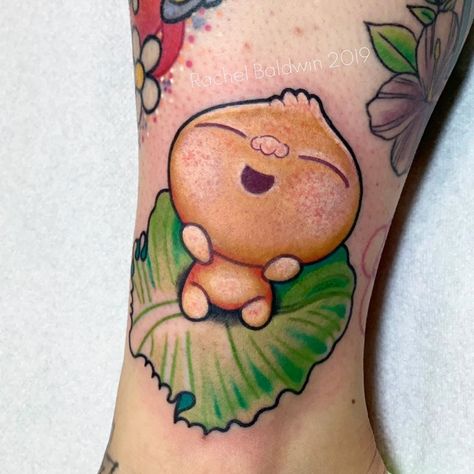 Rachel Baldwin on Instagram: “Little Pixar Bao for Laura today 🥰🥬🥟🥬#bao #pixar #pixarbao #pixartattoo” Bao Tattoo, Disney Tattoo, Disney Tattoos, Flash Tattoo, I Tattoo, Pixar, Flash, Tattoos, Disney