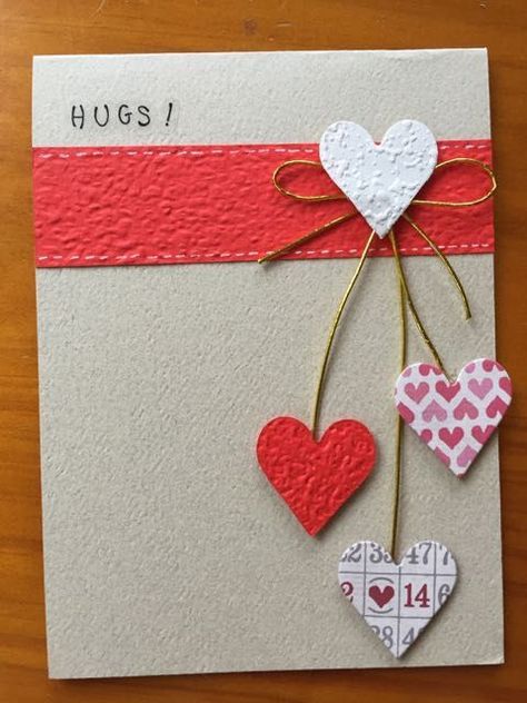 Fancy Greeting Cards, Handmade Valentine’s Day Cards For Kids, Valentine Tags Ideas, Easy Valentine Cards To Make, Valentine Cards Handmade Simple, Valentine Cards Diy, Creative Valentine Cards, Beautiful Valentine Cards, Valentine Cards To Make