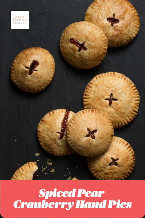 🍐 Add a cozy touch to your Thanksgiving with these Easy Spiced Pear Cranberry Hand Pies! 🍂 Filled with juicy pears, tart cranberries, and warm spices, these hand pies are a delightful blend of sweet and tangy. Perfect for a festive, portable dessert that everyone will love! 🥧 #ThanksgivingDesserts #HandPies #FallFlavors #HolidayBaking Cranberry Hand Pies, Pecan Pie Hand Pies, Holiday Hand Pies, Christmas Hand Pies, Cranberry Pear Pie, Pear Hand Pies, Mini Hand Pies, Individual Treats, Portable Dessert