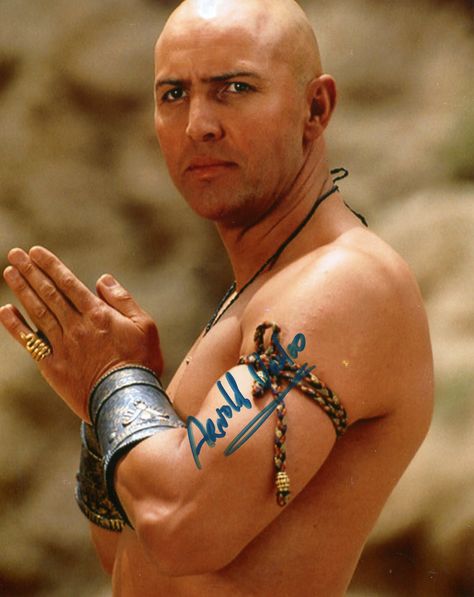 Autographed Picture of Arnold Vosloo in "The Mummy" 1999 Arnold Vosloo, The Mummy 1999, Mummy Movie, Face References, Men Bodies, The Mummy, Face Reference, South African, Polynesian Tattoo