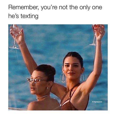 💙 ♕ ♡ K ♡ ♕ 💙 on Instagram: “Tag someone who needs that reminder” Cheers Meme, Kendall Jenner And Bella Hadid, Bella Hadid, Kendall Jenner, Wine, On Instagram, Instagram