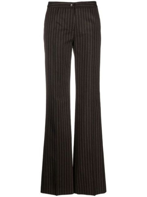 ETRO Pinstripe Flared Trousers - Farfetch Flared Trousers, Flare Trousers, Flared Pants, Crows, Flare Pants, Fitness Inspo, Pajama Pants, Sweatpants, Trousers